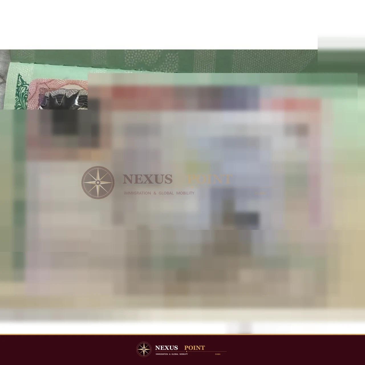 Privacy-safe preview of Canadian visa approval document